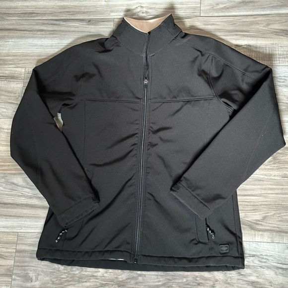Charles River Apparel for Her Zip Front Jacket Size Small Black w/‎ Pink Lining - Picture 1 of 7